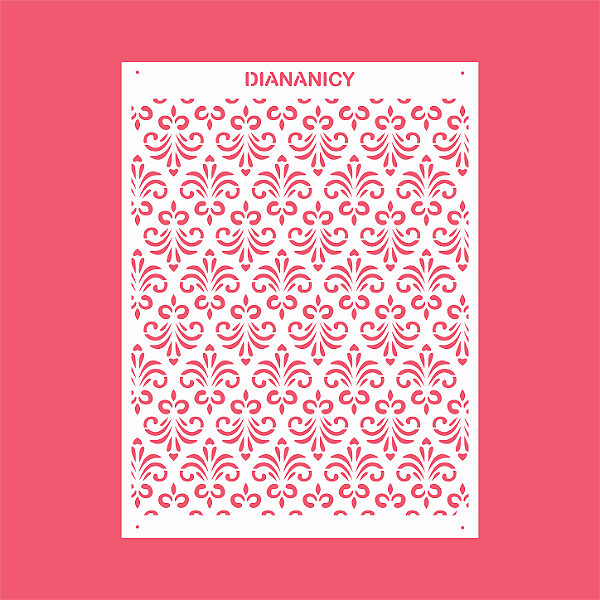 Estêncil Diananicy Nº 540 - Stencil Divo Confeitaria Pasta Biscoito