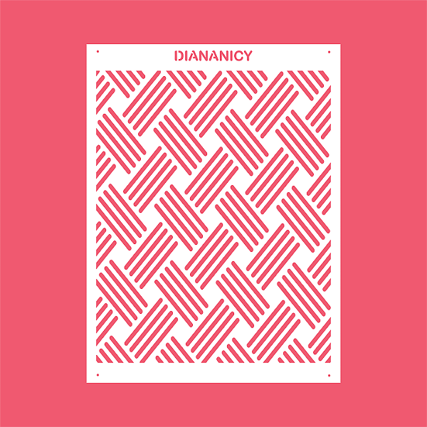 Estêncil Diananicy Nº 555 - Stencil Trilha Confeitaria Pasta Biscoito