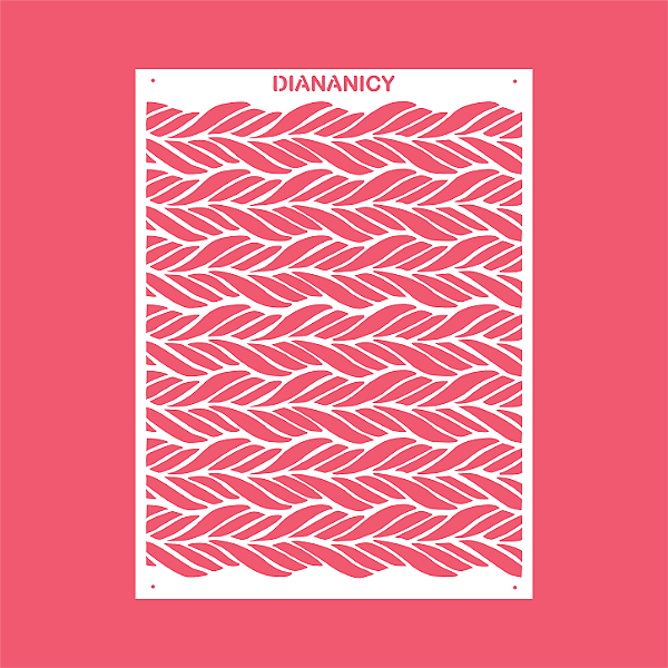 Estêncil Diananicy Nº 539 - Stencil Belo Confeitaria Pasta Biscoito