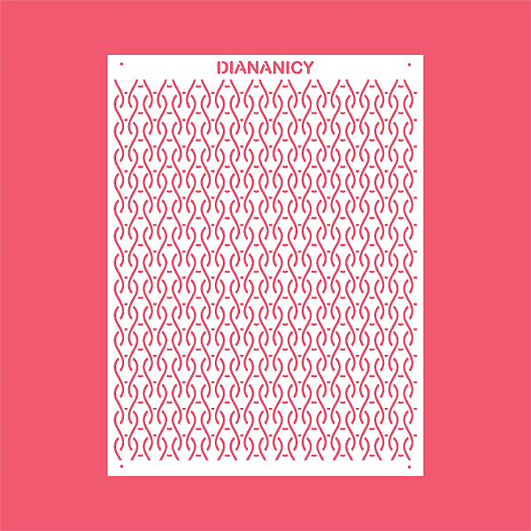 Estêncil Diananicy Nº 543 - Stencil Indiano Confeitaria Pasta Biscoito