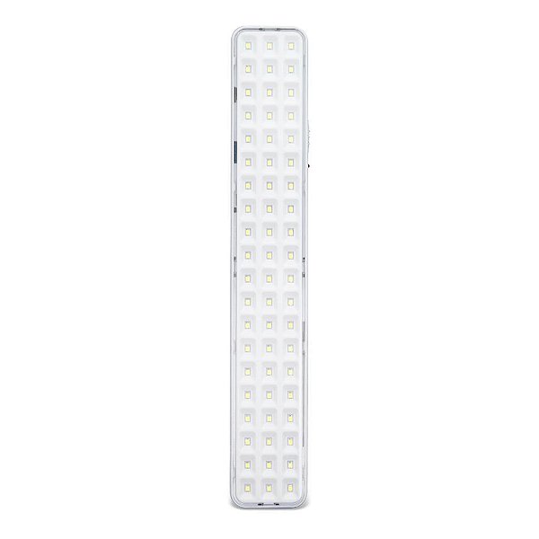 Iluminação Emergência Autônoma 60 Leds Slim, 200 Lumens