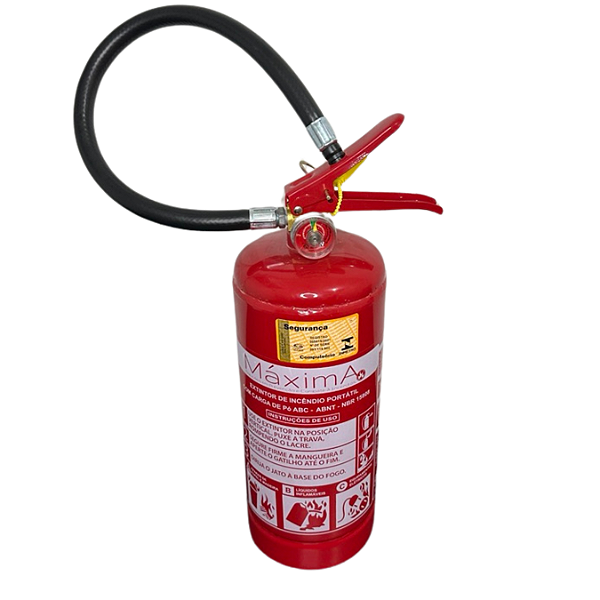 Extintor Pó Químico ABC 4Kg com Suporte de Parede