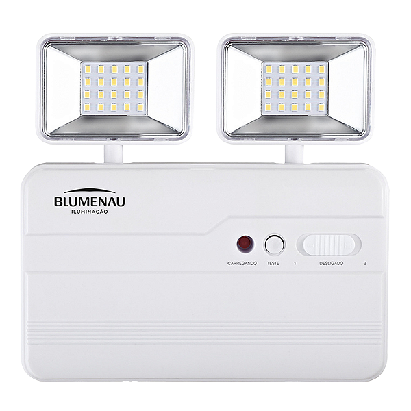 Luminária de Emergência 2200 Lúmens (2 Fárois) - Blumenau