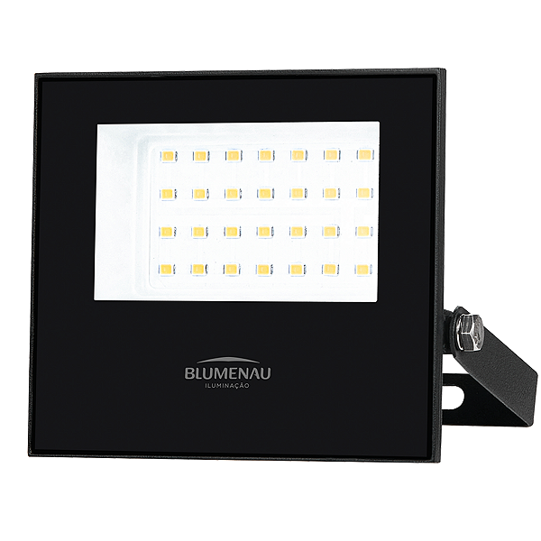 Refletor LED Play 30W Alumínio Bivolt IP66 6.500K - Blumenau Iluminação