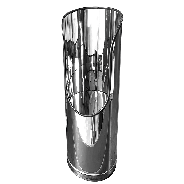 Suporte de Extintor Batom Cromado para 8Kg, 10Kg, 12Kg E 10L