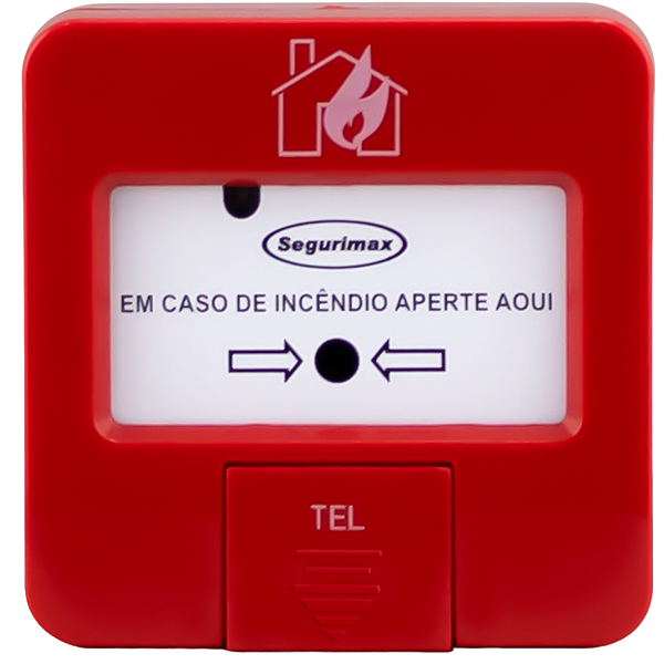 Acionador Manual de Alarme Endereçavel Smart - Segurimax