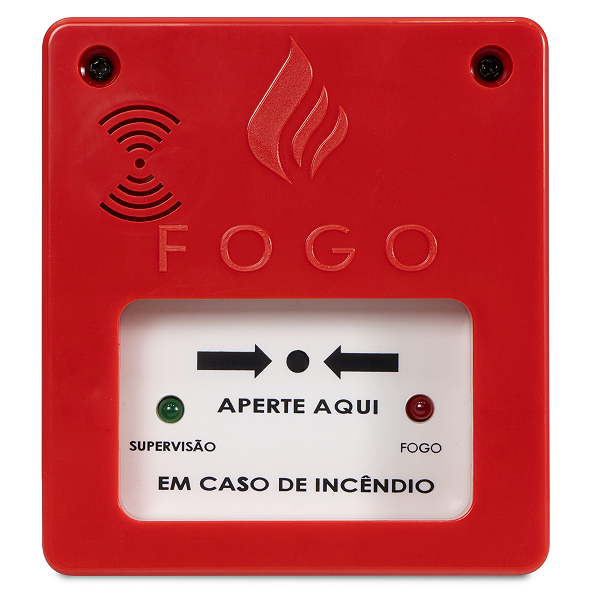 Acionador Manual de Alarme Endereçavel Compact - Segurimax