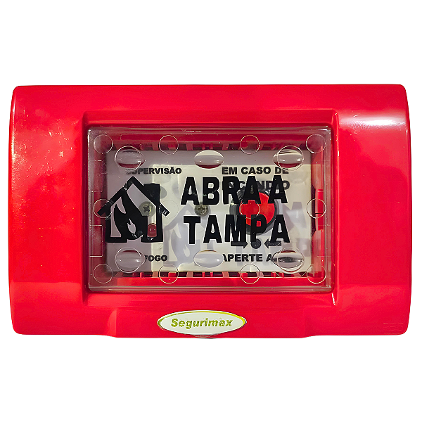 Acionador Manual de Alarme Ip55 12V/24V Convencional - Segurimax