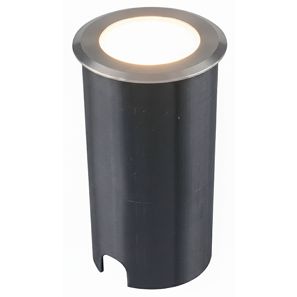 Embutido Solo Slim LED Inox e Bivolt 1W 3.000K - Preto