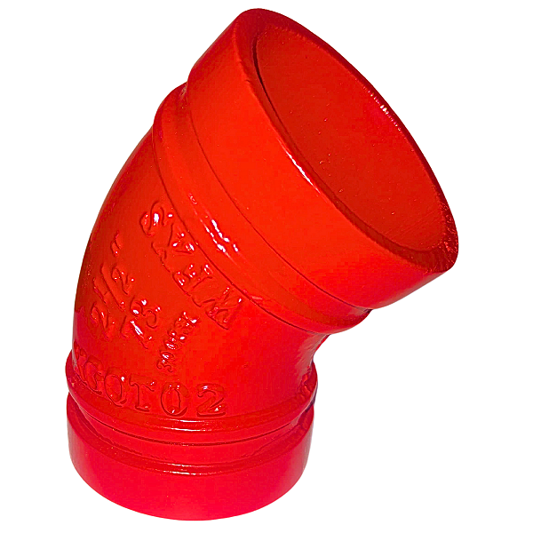 Cotovelo/Joelho Ranhurado 2.1/2" X 45º (73mm)