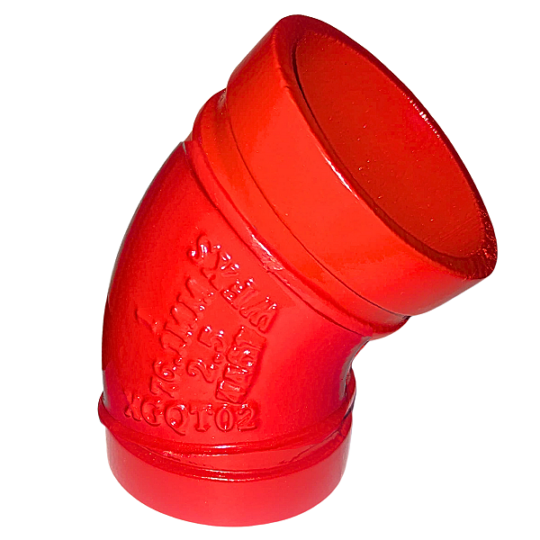 Cotovelo/Joelho Ranhurado 2.1/2" X 45º (76mm)