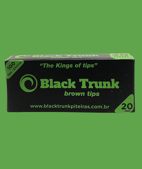 PITEIRA DE PAPEL - BLACK TRUNK BROWN TIPS - 20MM