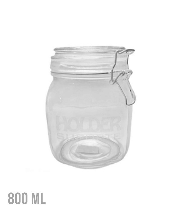 POTE HOLDER VIDRO HERMETICO 800 ML