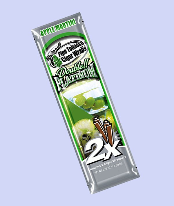 BLUNT WRAP DOUBLE PLATINUM – APPLE MARTINI