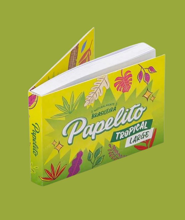 PITEIRA DE PAPEL PAPELITO - TROPICAL LARGE (PAPEL BRANCO)