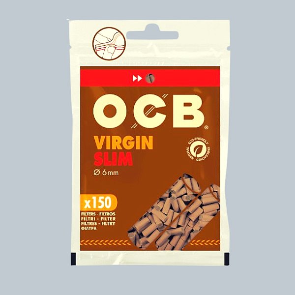 FILTRO OCB VIRGIN BROWN - 6MM x 15MM (BIODEGRADÁVEL)
