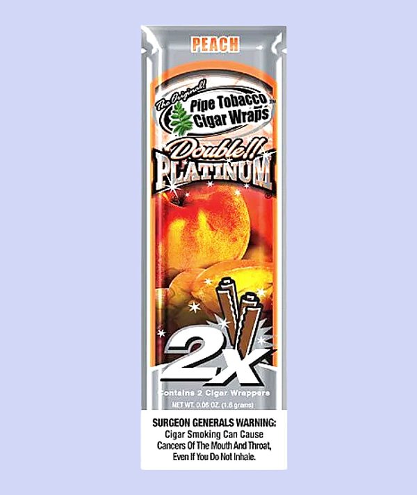 BLUNT WRAP DOUBLE PLATINUM - PEACH (PESSEGO)