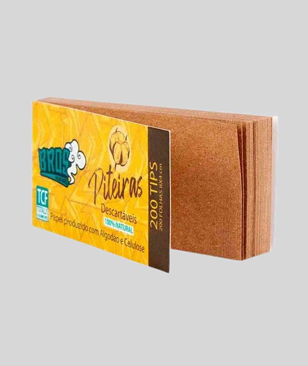 PITEIRA DE PAPEL - BROS - COTTON/ ALGDODÃO (200 FOLHAS)