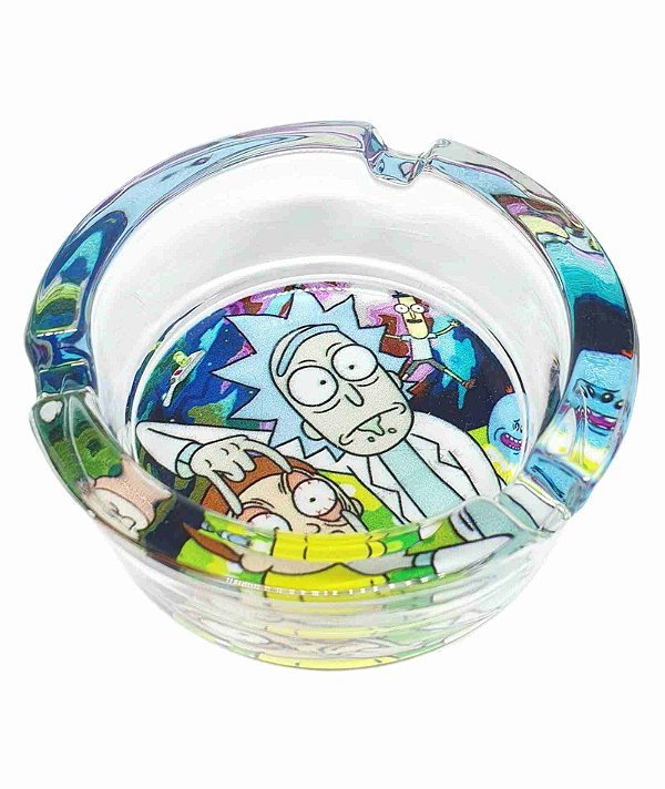 CINZEIRO DE VIDRO - REDONDO (RICK AND MORTY)