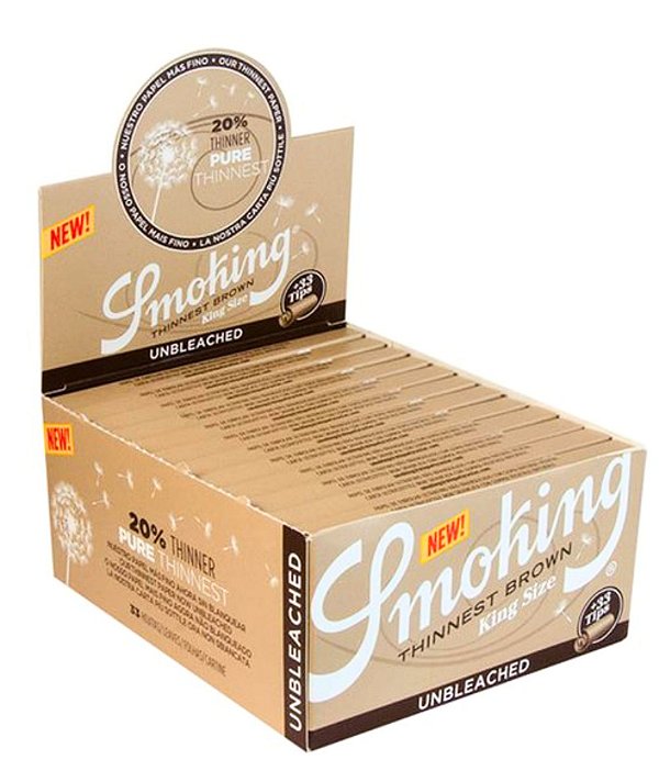 DISPLAY SEDA SMOKING THINNEST KING SIZE - BROWN