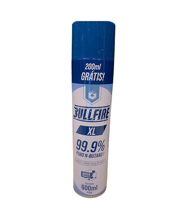 GAS BUTANO -  BULLFIRE 600ML  99,9% (XL)