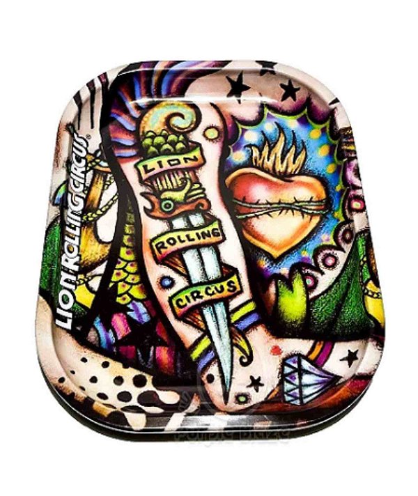 BANDEJA DE METAL - LION ROLLING CIRCUS (PEQUENA) - TATTOO