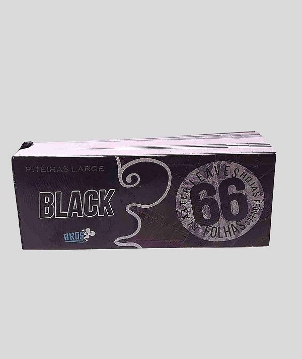 PITEIRA DE PAPEL - BROS - BLACK LARGE (66 FOLHAS)