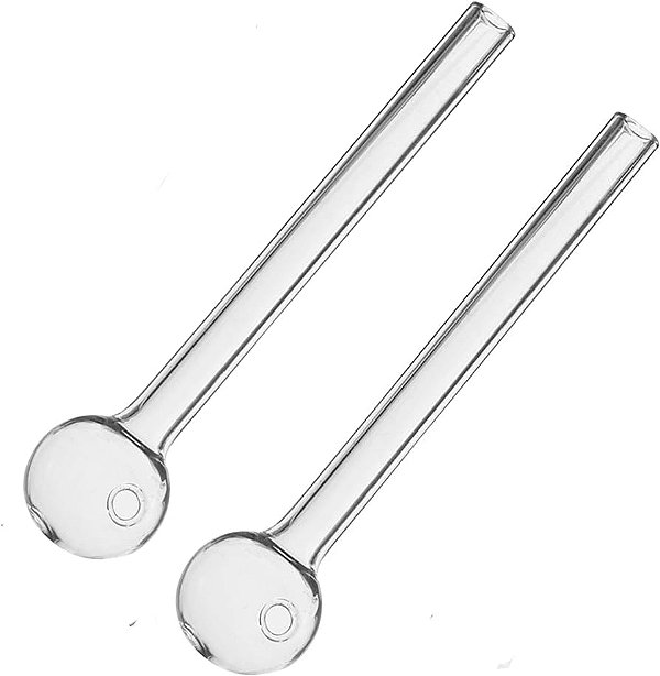 KIT 2 PIPE DE VIDRO PRÓ - OLEO/ CRYSTAL (CANO LONGO) - 2 UN