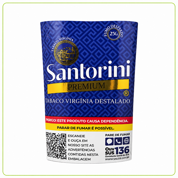Tabaco Santorini Premium Virginia Gold Destalado 25g | Urban Haze