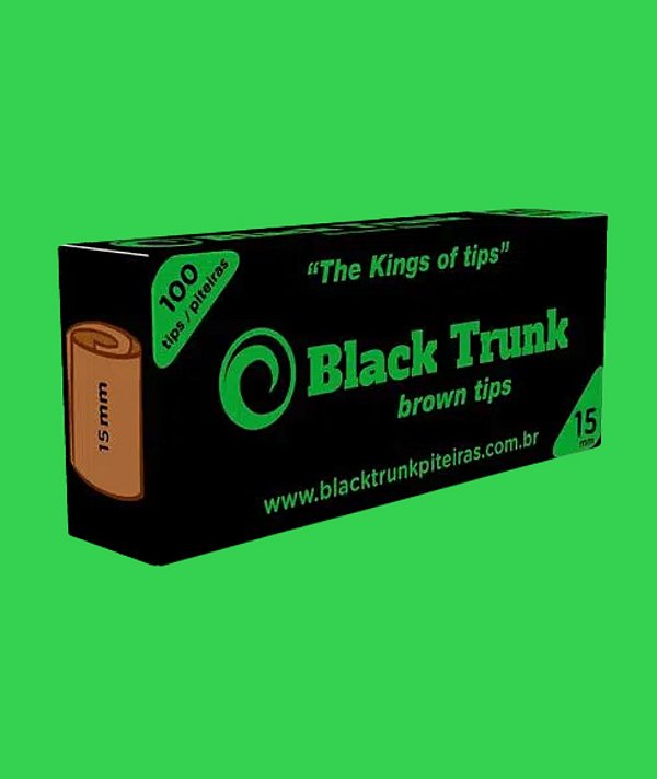 PITEIRA DE PAPEL - BLACK TRUNK BROWN TIPS - 15MM