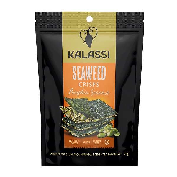 Snack De Gergelim, Alga Marinha e Semente de Abóbora Kalassi Pouch 25g