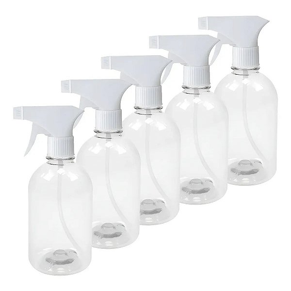 Frascos Borrifador Pulverizador 500ml Spray 5 Unid