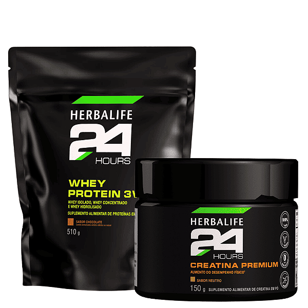 Kit Whey Protein 3W e Creatina Premium