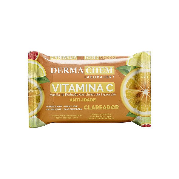 Lenço Demaquilante Vitamina C Dermachem
