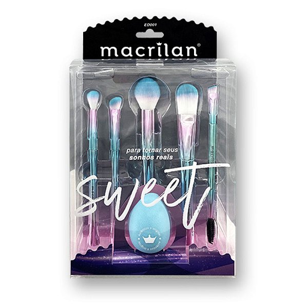 Kit de Pinceis Sweet ED001 Macrilan