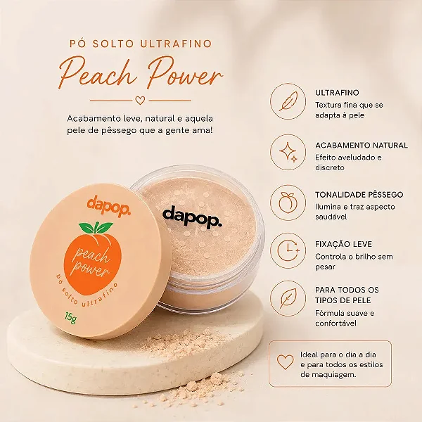 Pó Solto Peach Power - Dapop