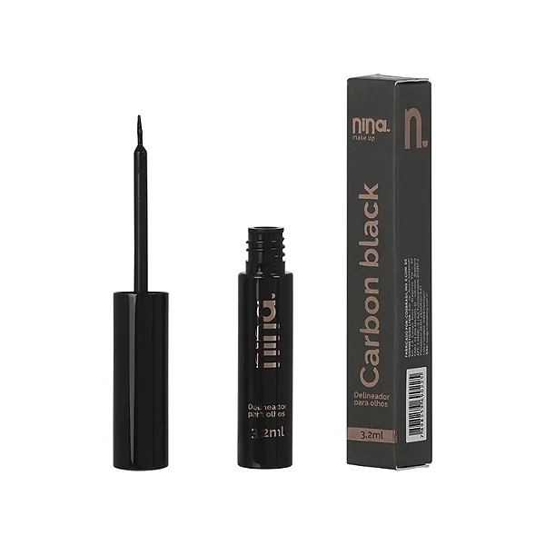 Delineador líquido Carbon Black - Nina Makeup