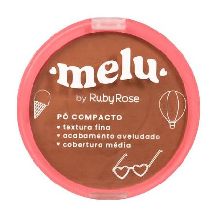PO FACIAL COMPACTO - MELU RUBY ROSE
