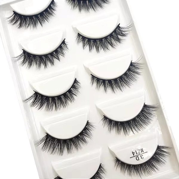 Cílios Postiços 5 Pares - 3D MZ14