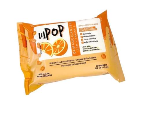 Lenço Demaquilante Vitamina C - Dapop