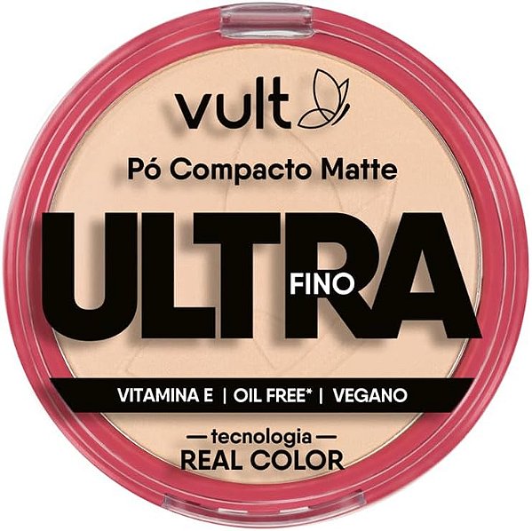 Pó Compacto Matte - Ultra Fino - Vult - Cor V400