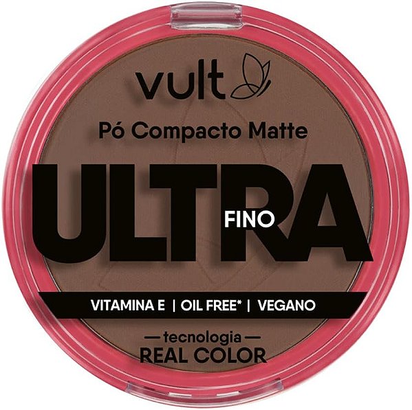 Pó Compacto Matte - Ultra Fino - Vult - Cor V490