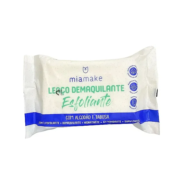 Lenço Demaquilante - Mia Make - Esfoliante