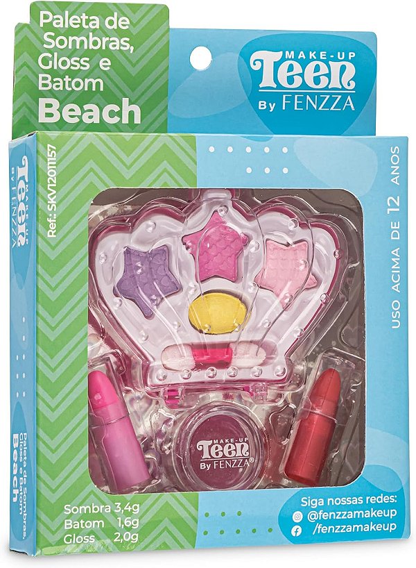 Paleta de Sombras, Batom e Gloss Mary - Fenzza