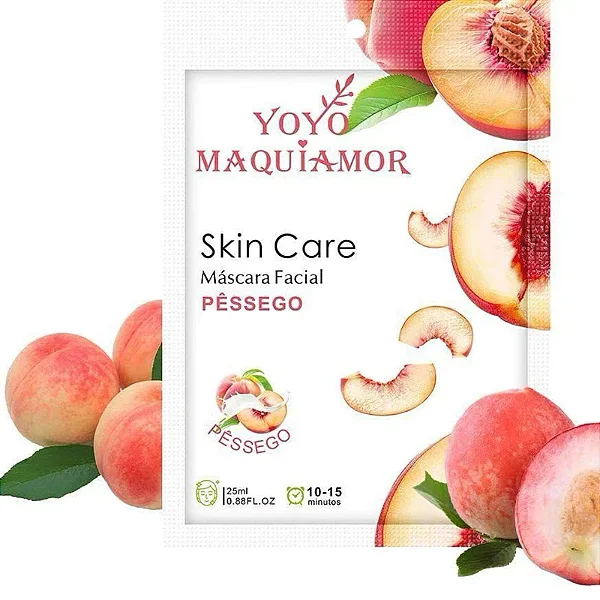 Máscara Facial - Skin care - Yoyo Maquiamor - Pêssego