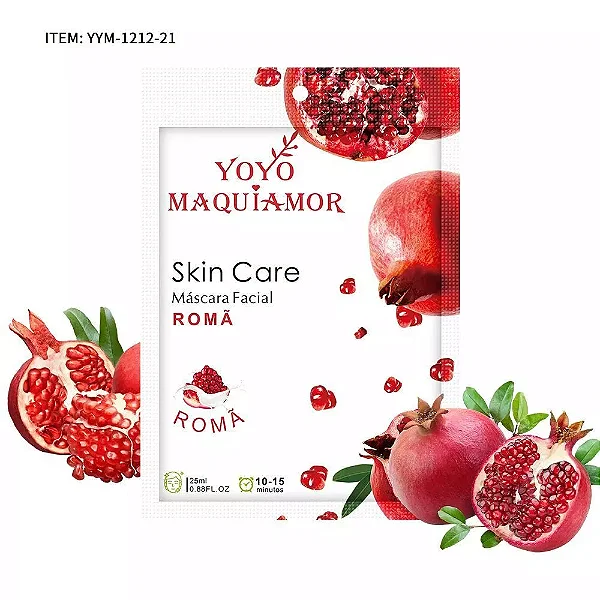 Máscara Facial - Skin care - Yoyo Maquiamor - Romã