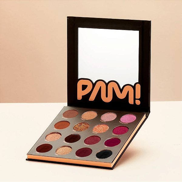 Paleta de sombras 16 cores - Pam By Pamela