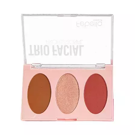 Paleta Trio Facial 3 cores - Febella Cor:Dourado