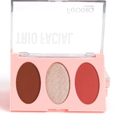 Paleta Trio Facial 3 cores - Febella Cor:Prata
