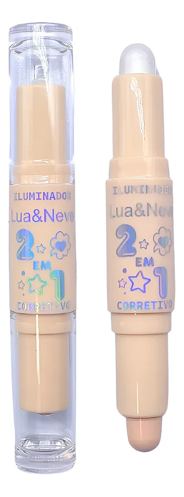 Iluminador e Corretivo 2 em 1 - Lua e Neve Cor- 1